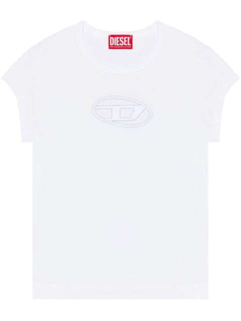 Diesel `T-Angie` T-Shirt With Cut-Out Detail