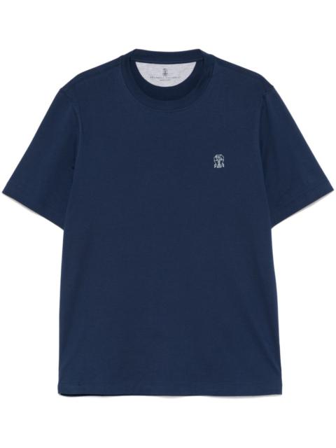 Brunello Cucinelli Men Logo Cotton T-Shirt