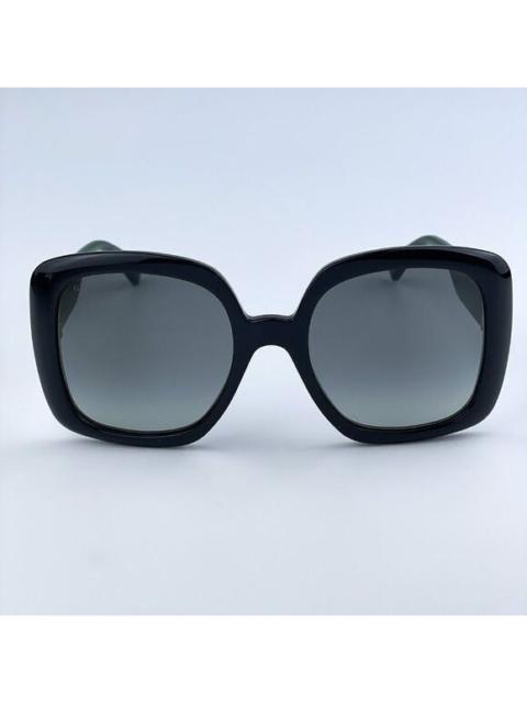 GUCCI NEW Gucci GG0713S 006 Black Green Gray Gradient Oversized Woman Sunglasses