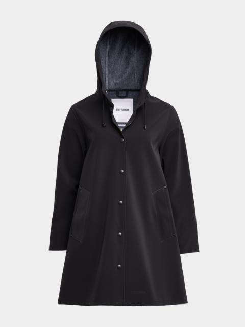 Stutterheim Mosebacke Matte Raincoat Black