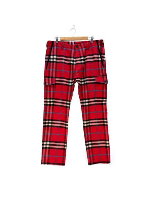Other Designers KANGOL X GRAND SLAM Red Check Cargo Pant #A76-1820