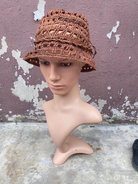 Other Designers Archival Clothing - San Arcidet Collection Paris Cuir & Raffia Hat