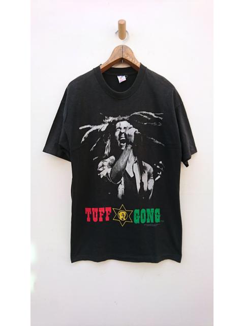 Other Designers Vintage - Vtg Bob Marley Big Print Rasta Hippies Reggae Single Stitching