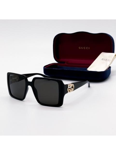 GUCCI NEW GUCCI GG1692S 001 SQUARE BLACK GREY WOMEN SUNGLASSES