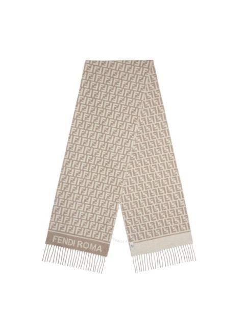 FENDI Fendi Fringe End Wool Scarf