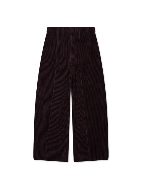 ISSEY MIYAKE MC JANUARY PANTS - EGG PLANT BLACK