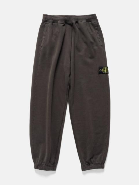 Stone Island Organic Cotton Loose Fit Sweatpants Lead Grey