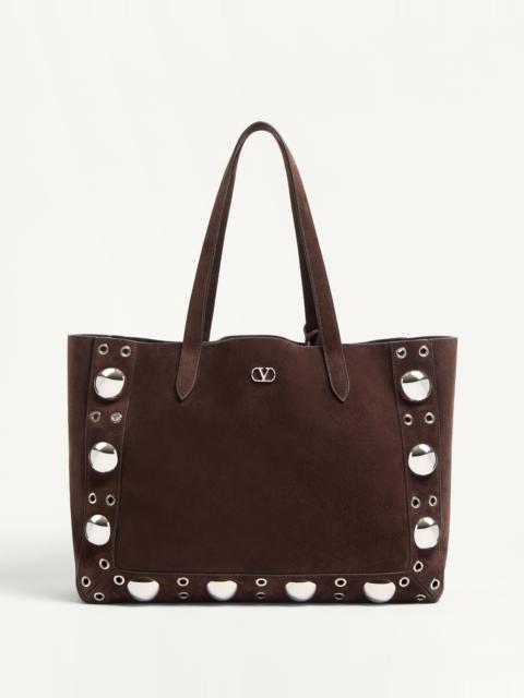 Valentino VALENTINO GARAVANI MEDIUM NELLCÔTE SUEDE SHOPPING BAG