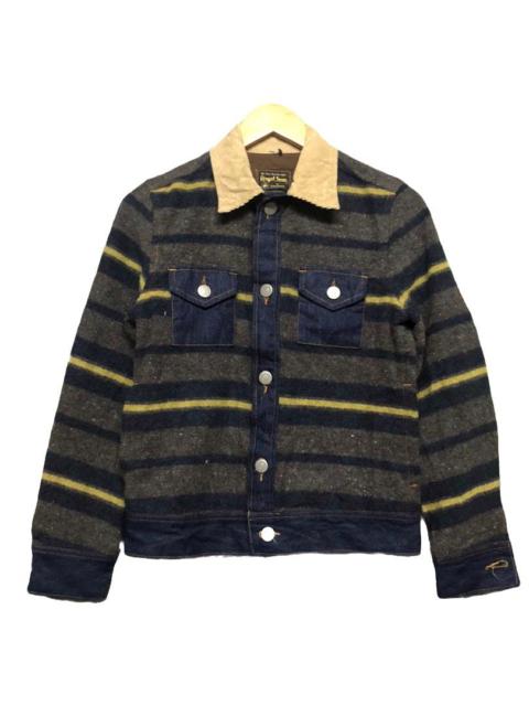 Other Designers Vintage - Vtg🔥American Blue/Blanket Trucker Jacket