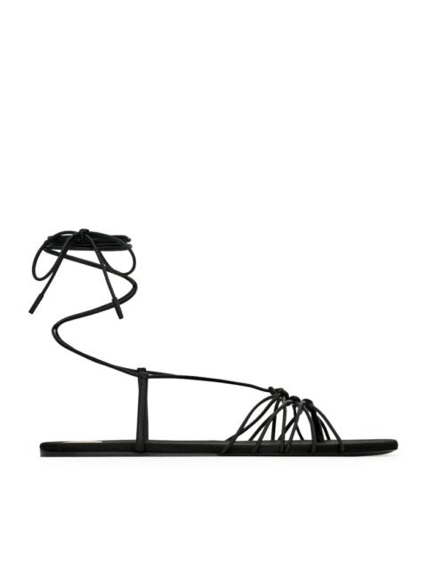 SAINT LAURENT Saint Laurent Women Babylone Smooth Leather Sandals