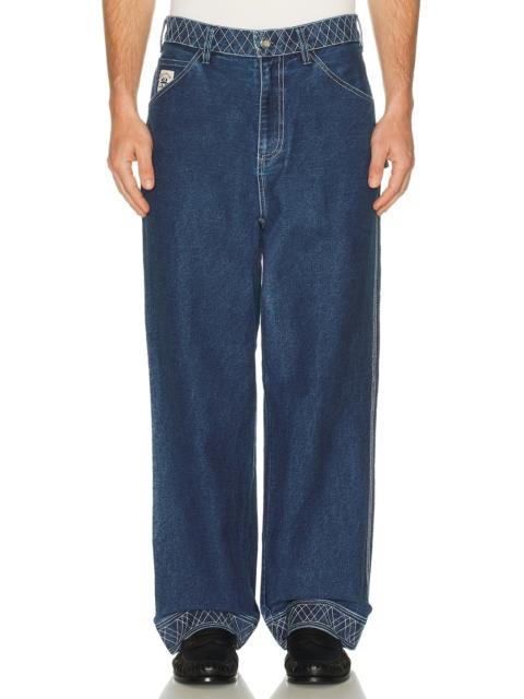 BODE Denim Embroidered Knolly Brook Jean