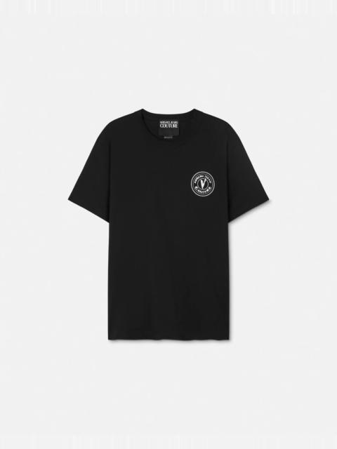 VERSACE JEANS COUTURE Embroidered V-Emblem T-Shirt