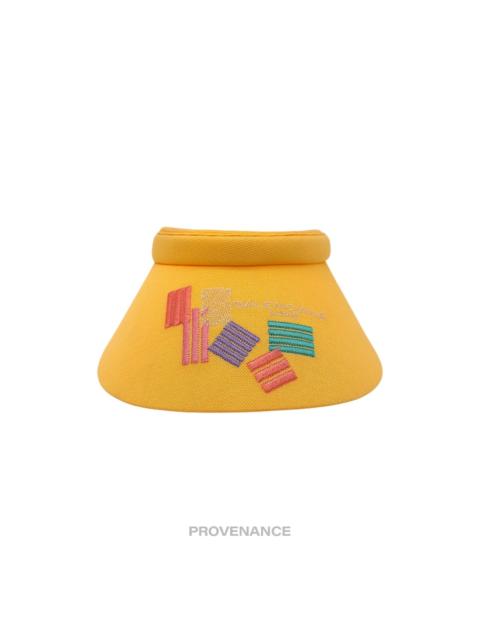 BALENCIAGA Balenciaga Logo Golf Visor - Yellow Abstract Colourblock