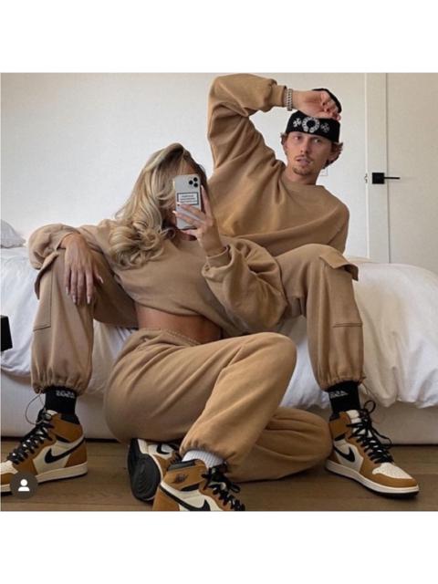 Other Designers boyed by Delaney Child’s Neutral Tan Matching Sweatshirt & Sweatpant Set Unisex