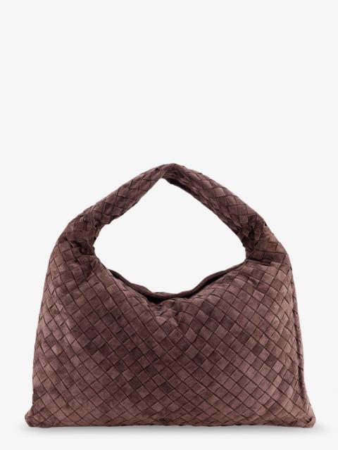 Bottega Veneta Bottega Veneta Hop Leather Shoulder Bag With Intrecciato Effect