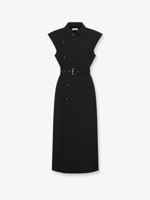Dior Dior Virgin Wool And Silk Midi Dress
