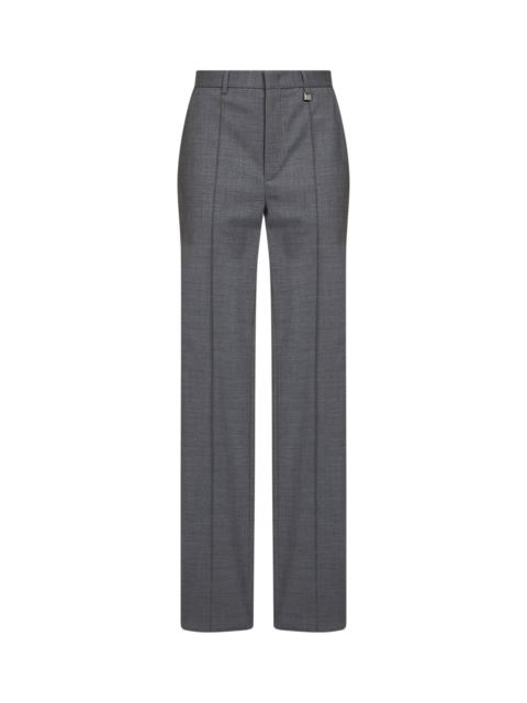 GIUSEPPE DI MORABITO Giuseppe Di Morabito Women Dark Grey Virgin Wool Straight-Leg Tailored Trousers