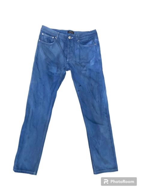 A.P.C. A.P.C blue jeans colour faded but look like design