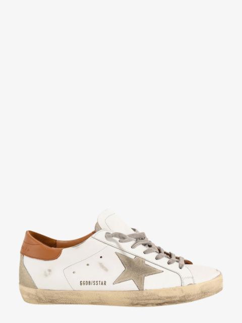 Golden Goose Golden Goose Deluxe Brand Super-Star Leather Sneakers With Back Contrasting Patch
