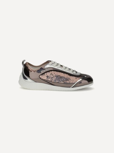 PINKO Sequined mirror fabric Reby 10 Sneakers