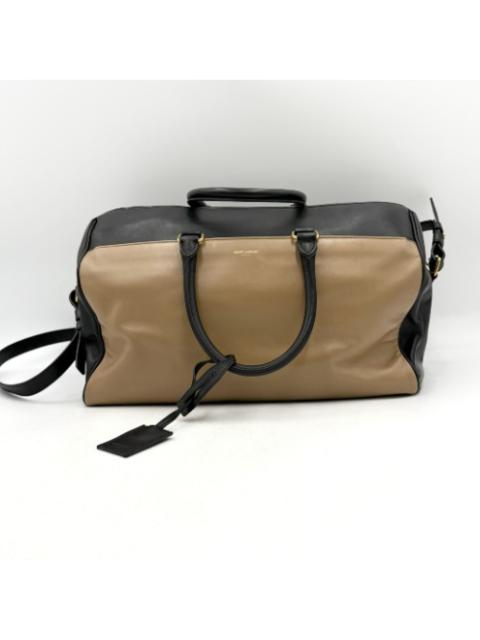 Other Designers Saint Laurent Two-Tone Leather Duffle Bag 12