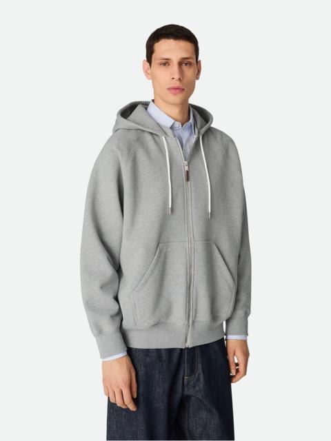 Bottega Veneta Cotton Fleece Zip Hoodie