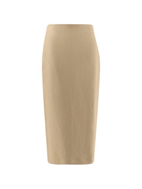 Max Mara Max Mara Back Slit Midi Skirt