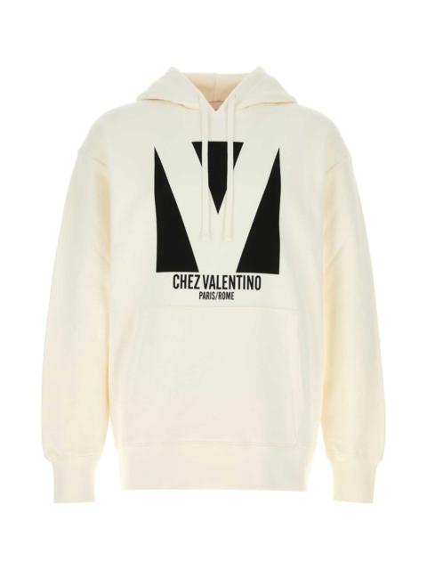 Valentino Ivory Cotton Sweatshirt