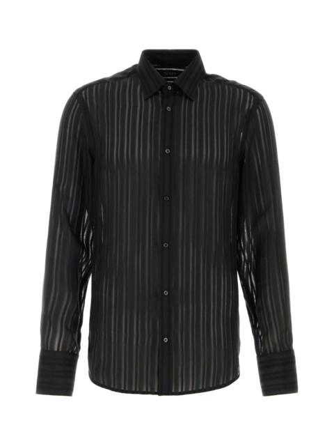 GUCCI Gucci Men Black Silk Shirt