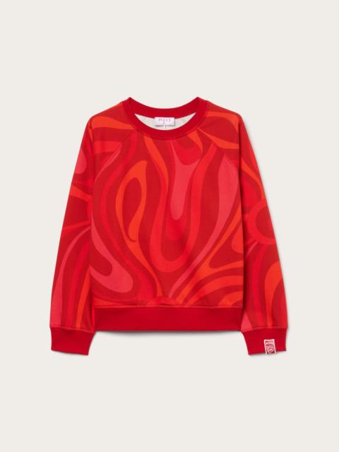 PUCCI FLEECE SWEATSHIRT MARMO PRINT