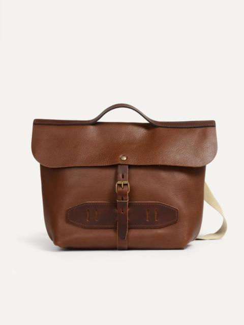 Bleu de Chauffe LAZARD SATCHEL BAG  -  AMBER BROWN