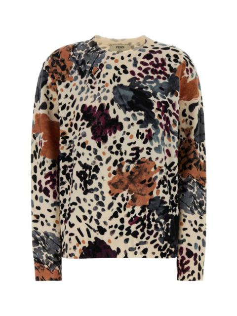 FENDI Fendi Women Printed Wool Blend Sweater