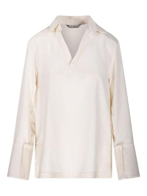 Max Mara Stretch silk cady blouse