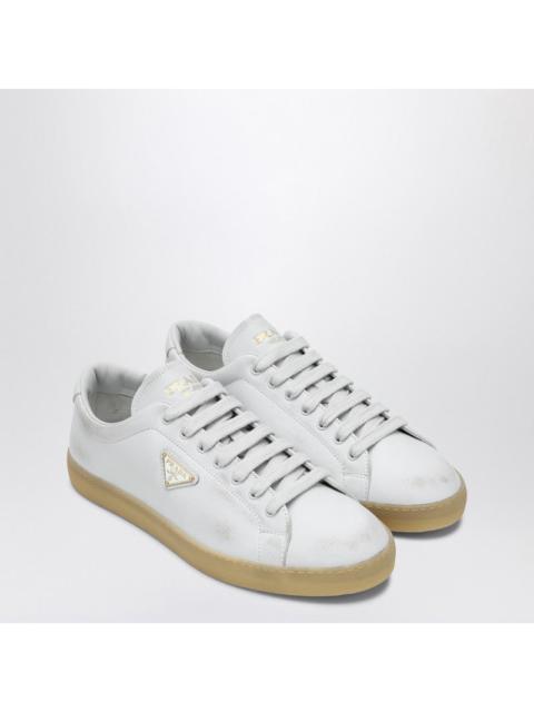 Prada Prada White Worn Effect Sneaker Men