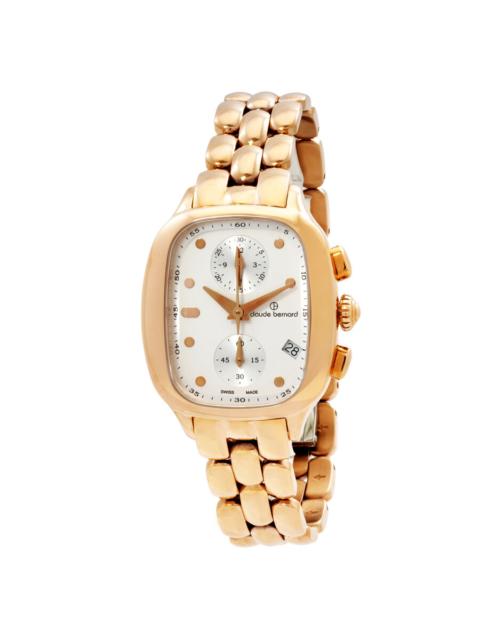 Other Designers Open Box - Claude Bernard Dress Code Chronograph Quartz Silver Dial Ladies Watch 10800 37RM AIR
