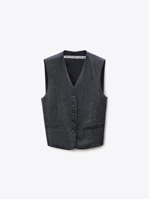 Alexander Wang Tailored Vest in Wool Mohair