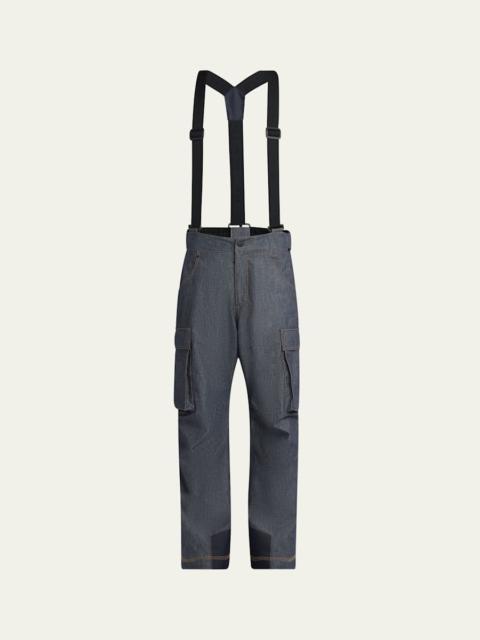 Moncler Grenoble Men's Tech Denim Ski Pants