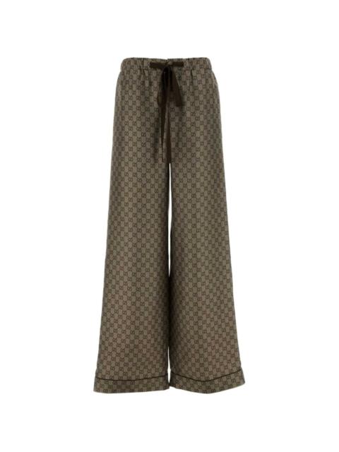 GUCCI Gucci Women Gg Silk Trousers
