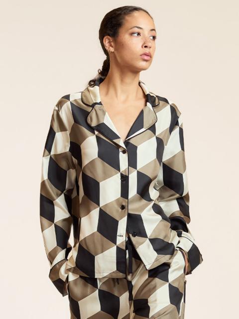 CYNTHIA ROWLEY Art Deco PJ Top