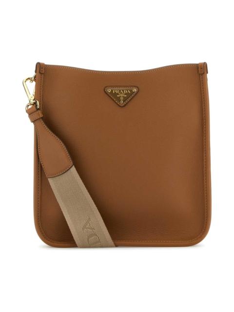 Caramel Leather Crossbody Bag