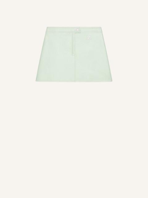 courrèges REEDITION VINYL MINI SKIRT