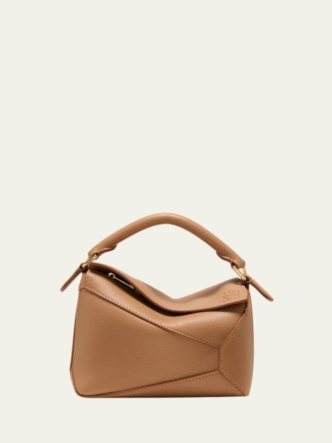 Loewe Puzzle Edge Mini Top-Handle Bag in Grained Leather