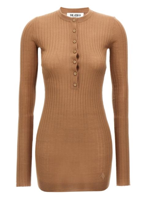 The Attico Women Ribbed Mini Dress