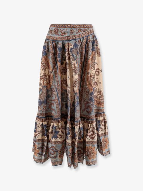 Zimmermann Zimmermann Ascension Tiered Midi Skirt