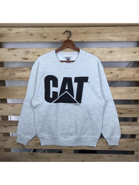 Other Designers Vintage - Vtg CAT Catepillar X Fruit Of The Loom Sweatshirt Big Logo