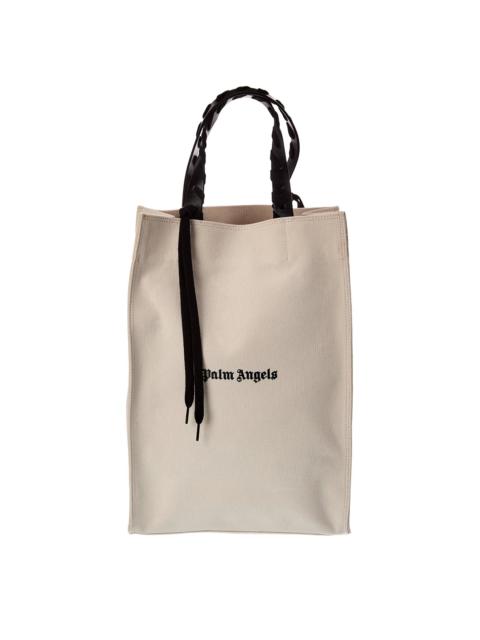 Palm Angels Palm Angels Logo Canvas & Leather Tote