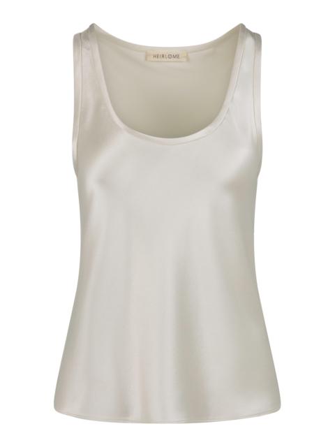 HEIRLOME Adau Silk Tank Top ivory