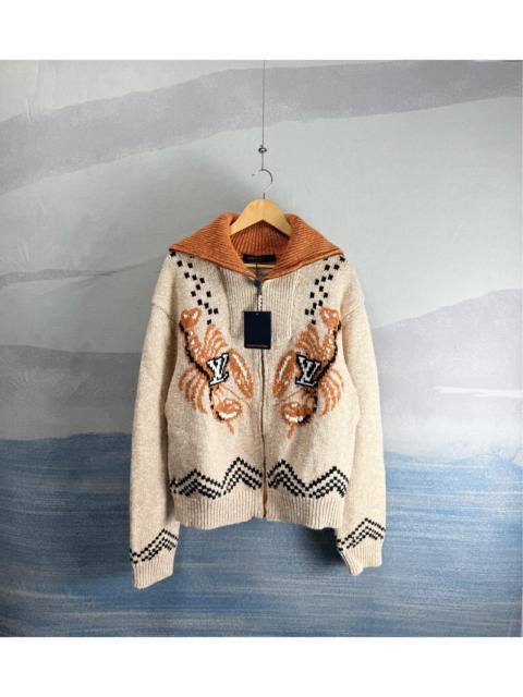 Louis Vuitton Louis Vuitton x Nigo Beige Lobster & Floral Patchwork Knit Jacket