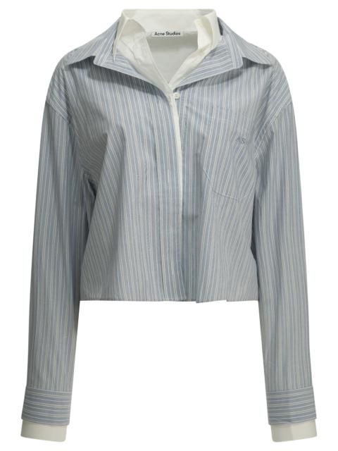 Acne Studios Acne Studios Organic Cotton Shirt Light Blue