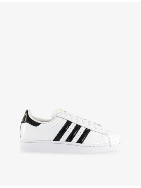 adidas Superstar II Patent-Leather Low-Top Trainers